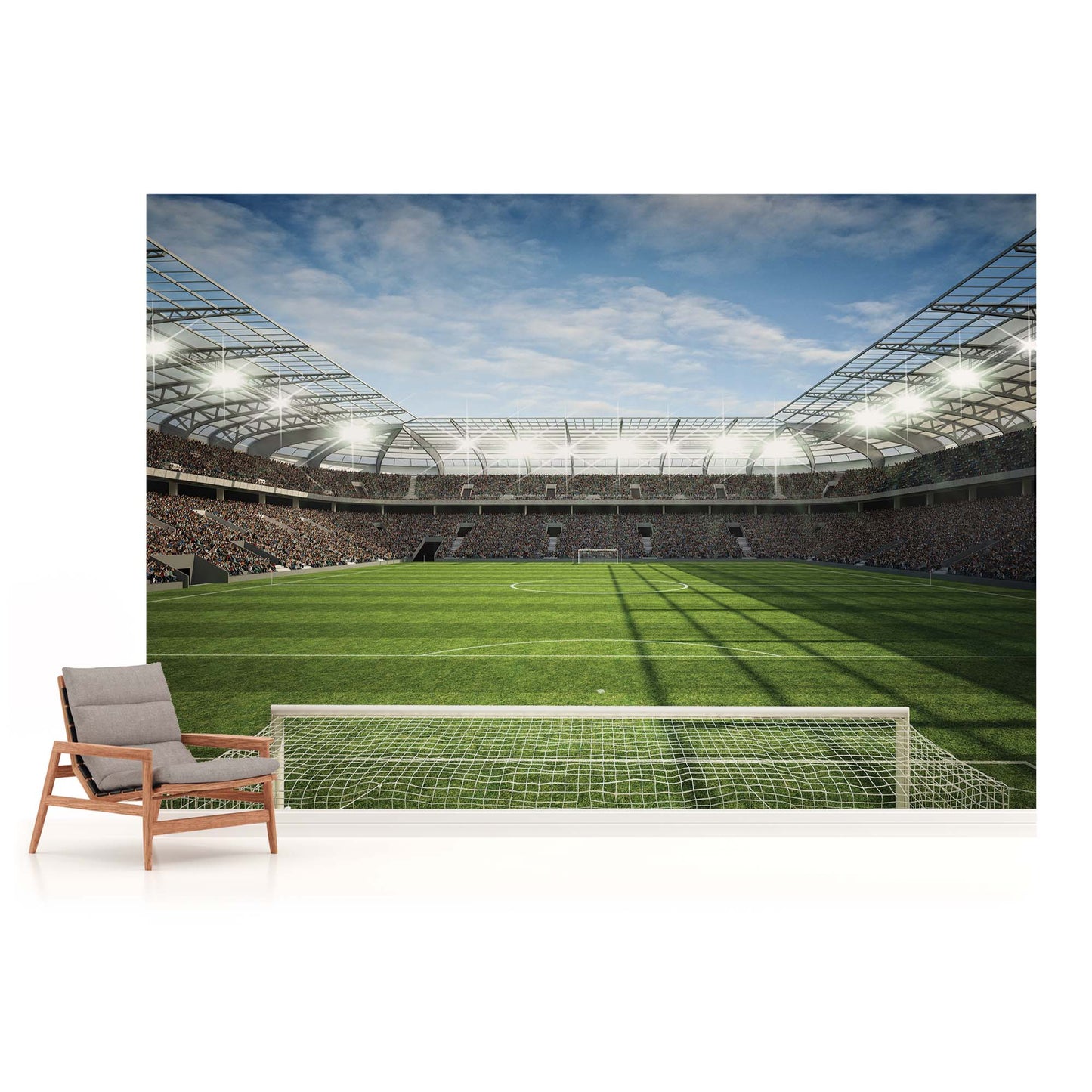 Football Stadium Kids Room Sport Non-woven Photo Wallpaper Size Selection