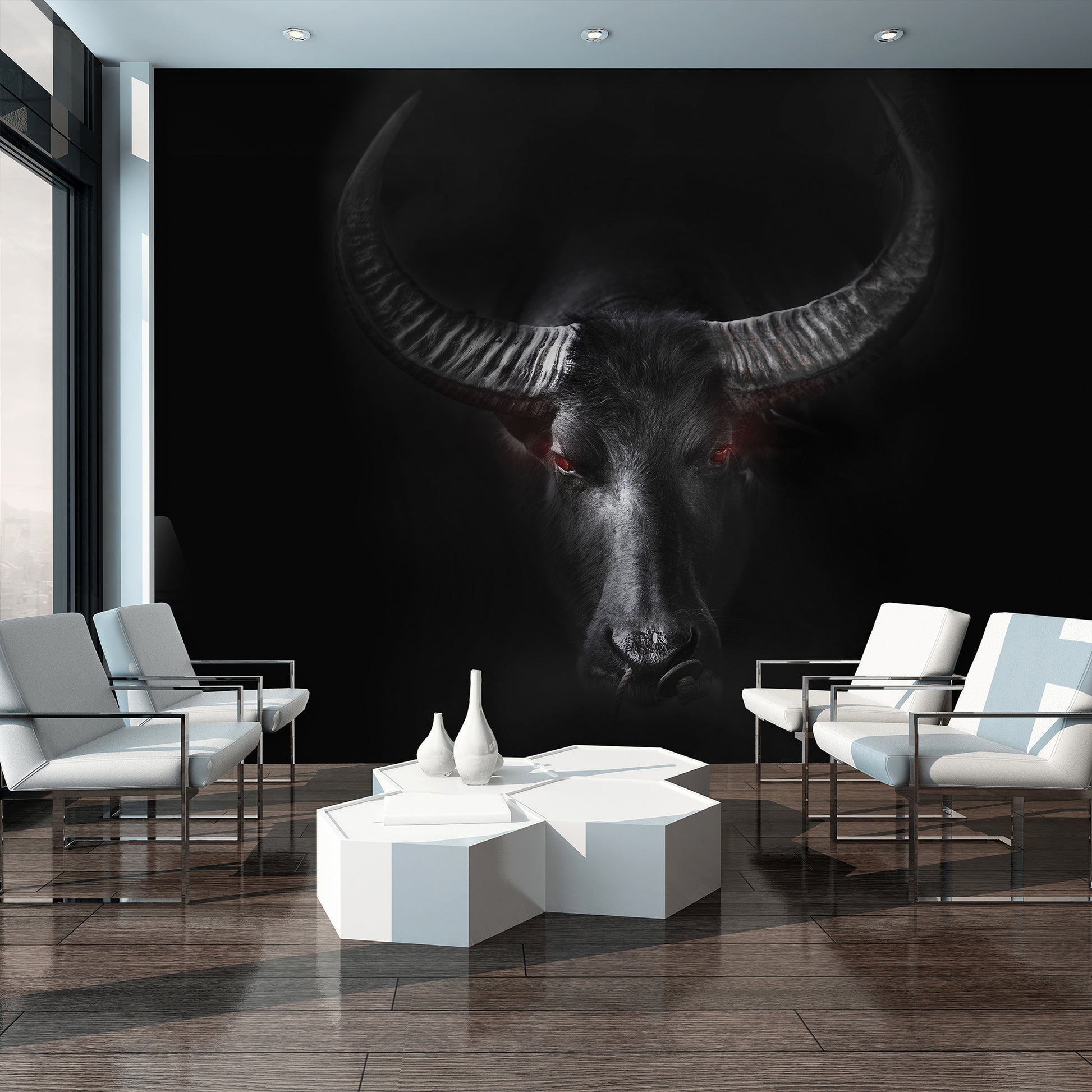 Wild Black Animal Non-woven Photo Wallpaper