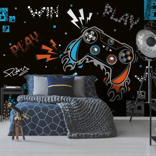 Gamer Bedroom Controllers wallpaper