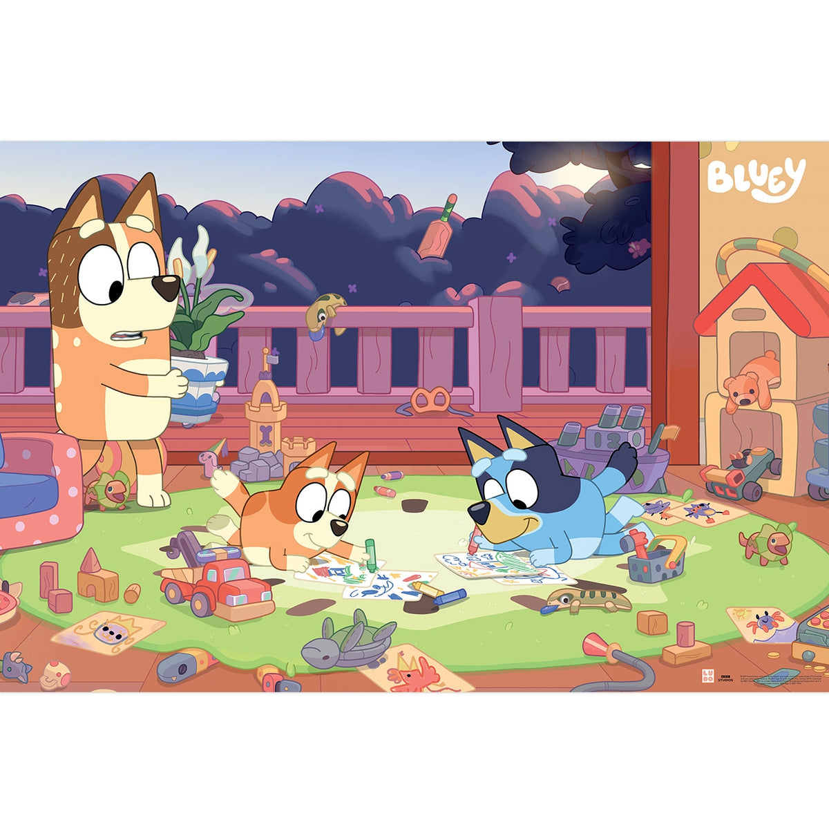 Bluey Playtime Poster