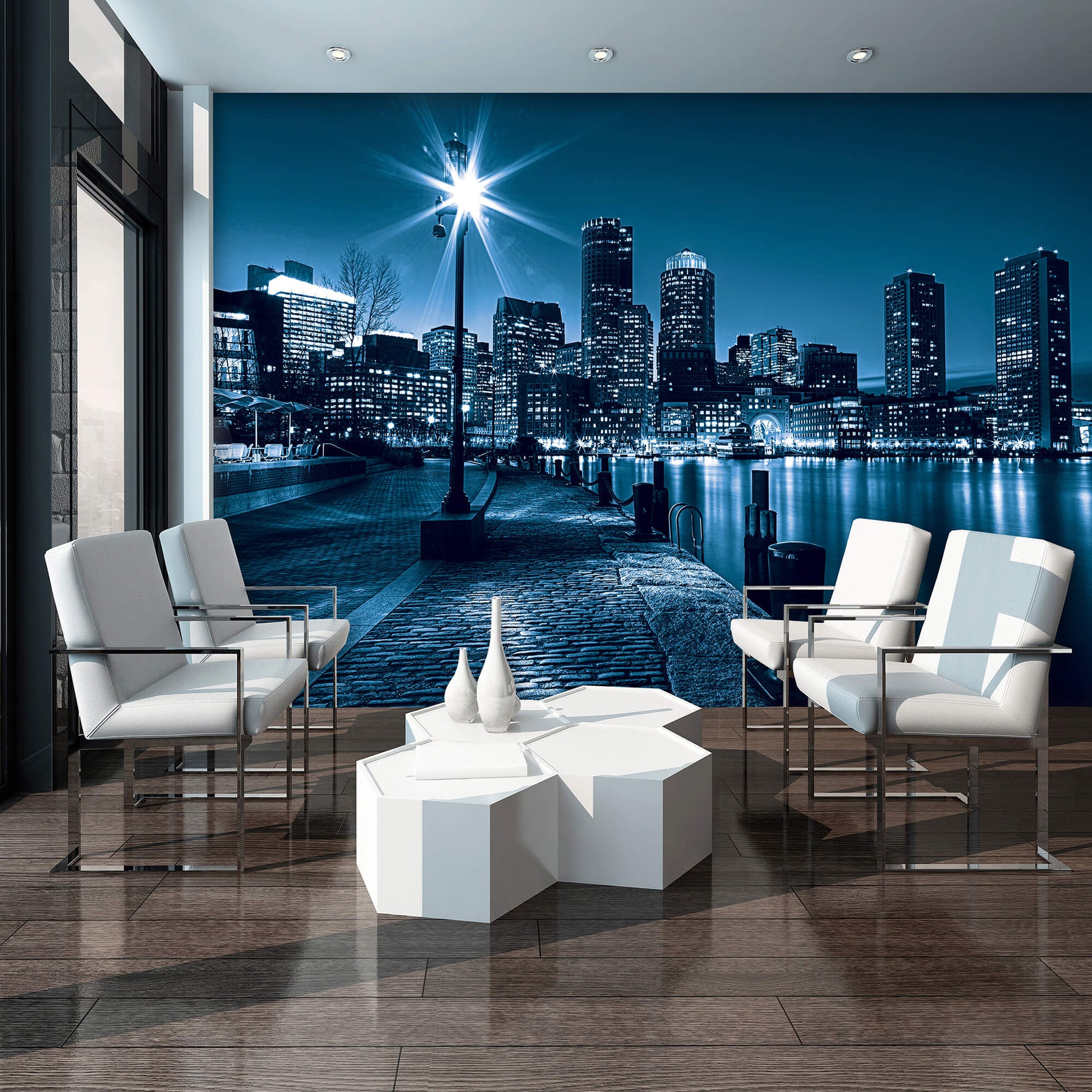Boston Skyline at Night
wallpaper mural