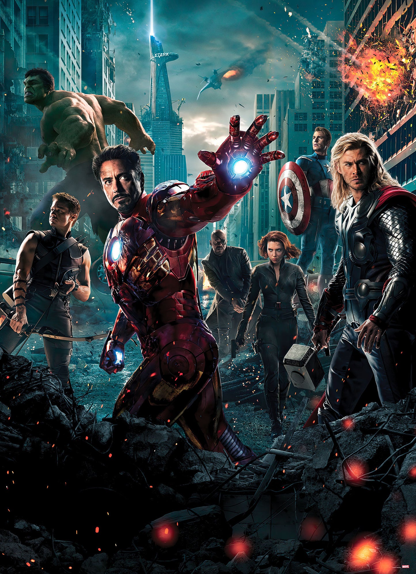 Avengers Movie Poster Style Photo Wallpaper (W x H) 184cm x 254cm (72" x 100")
