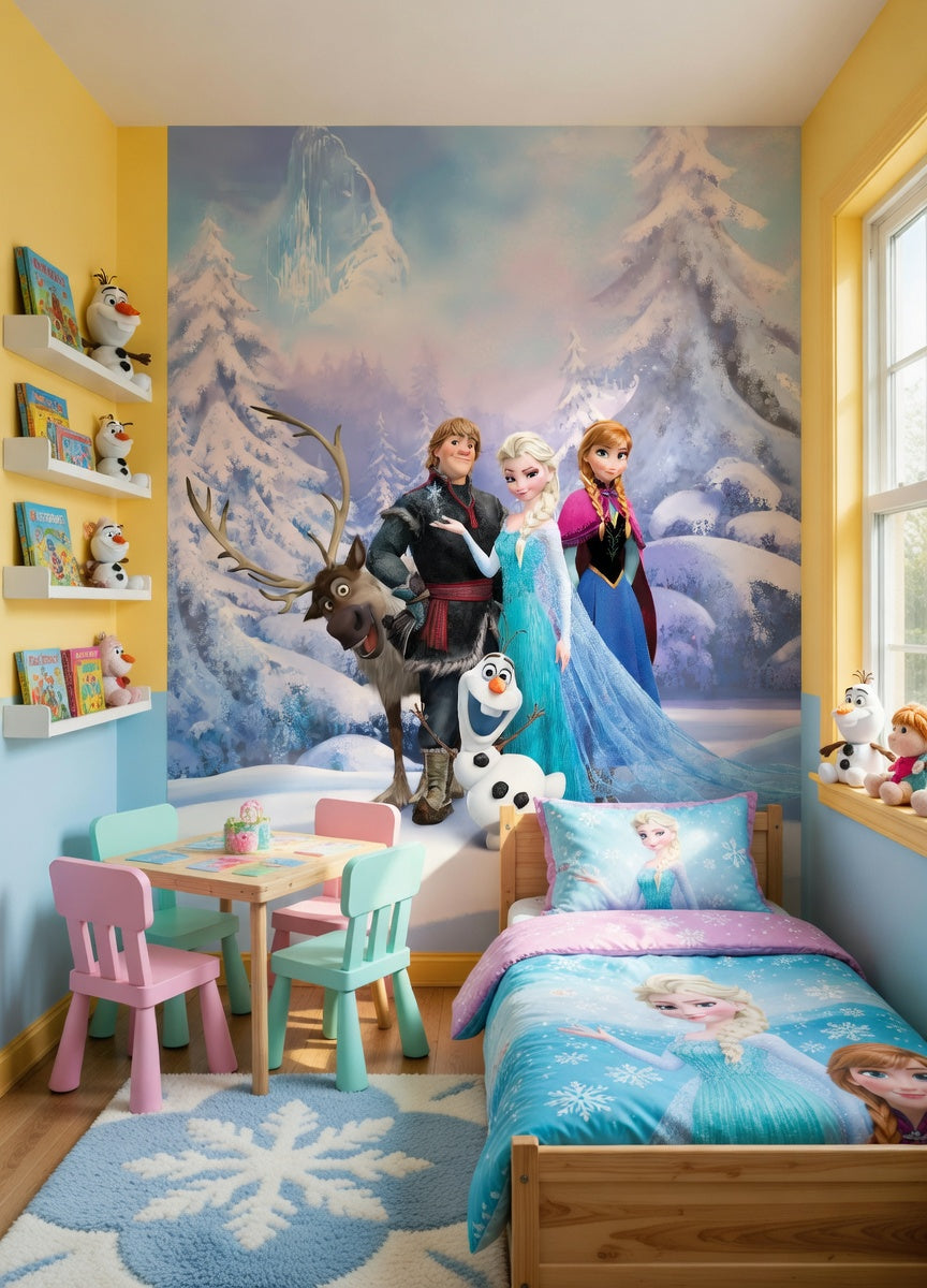 Children's room Frozen-themed wall mural photo wallpaper