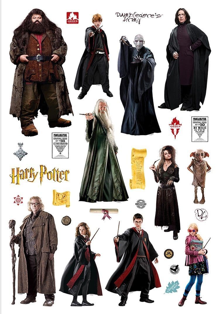 Harry Potter Characters Decals Set Wall Stickers Harry Potter