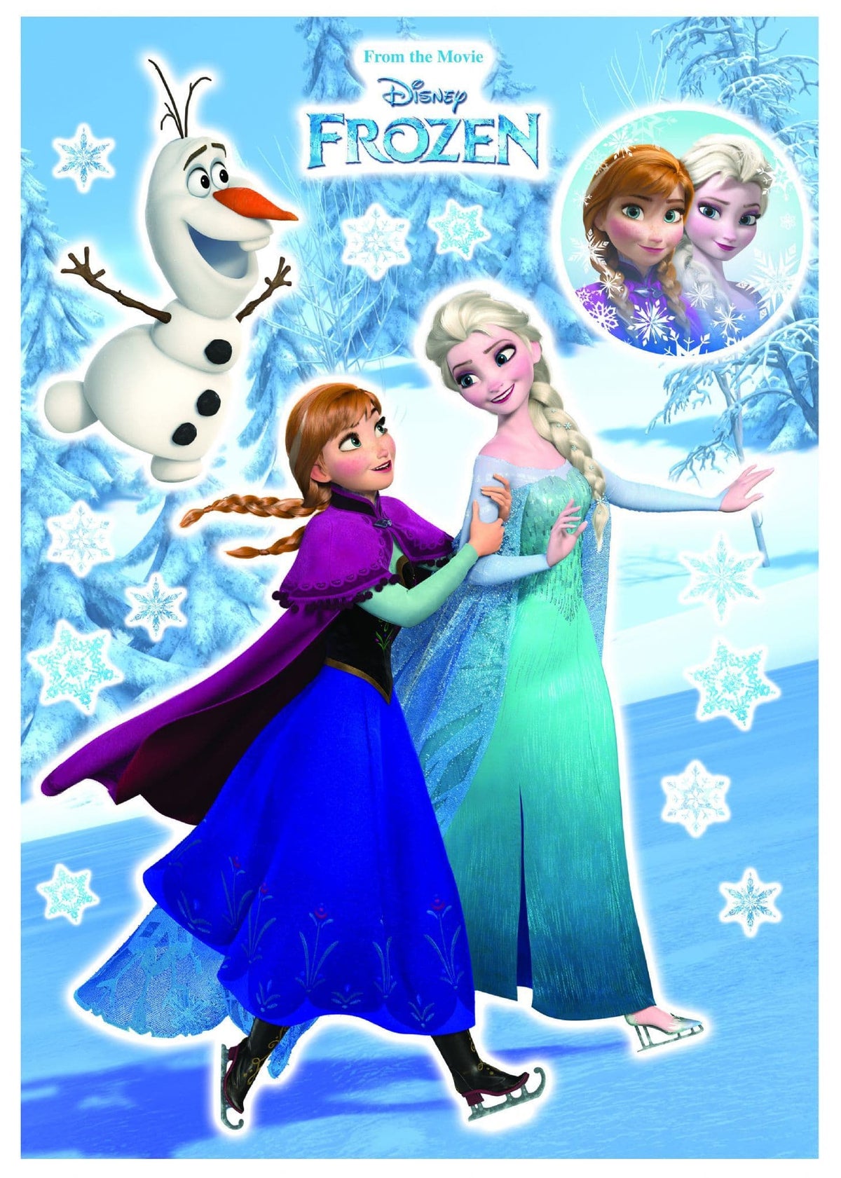 Elsa and Anna Frozen 15 pieces set Wall Stickers Disney