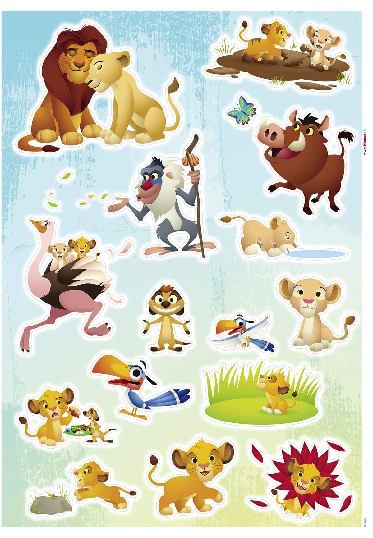 Disney Lion King Pumba Nala Simba Wall Stickers Disney