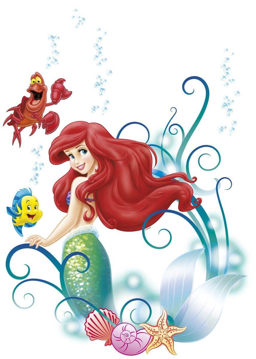 Mermaid Ariel Wall Stickers Disney