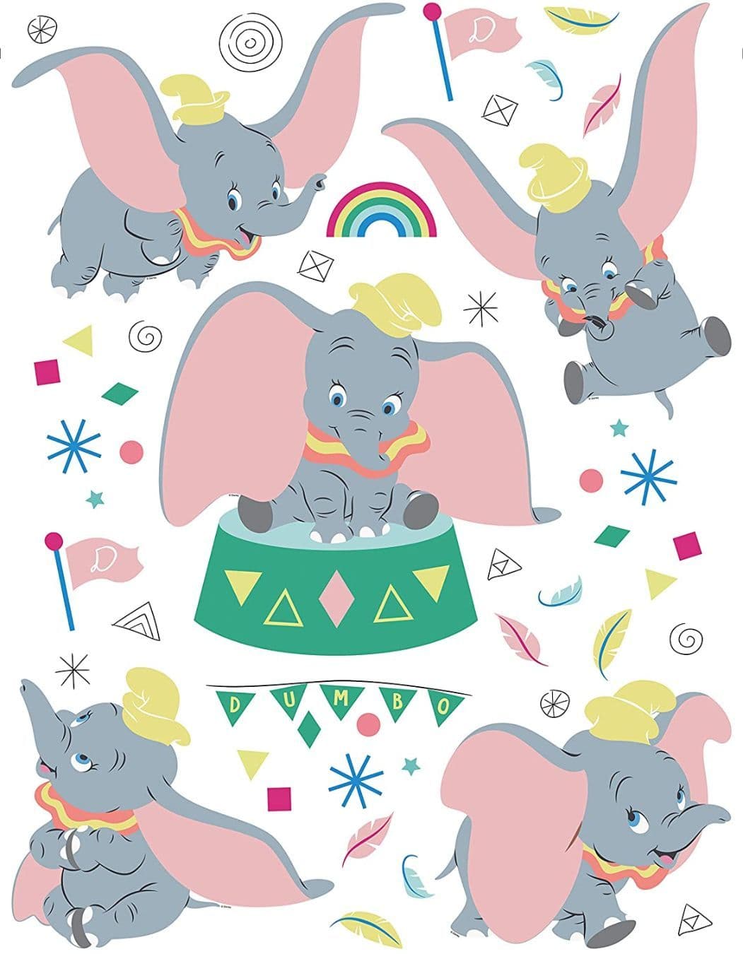 Disney Dumbo Nursery Decals Set Wall Stickers Disney