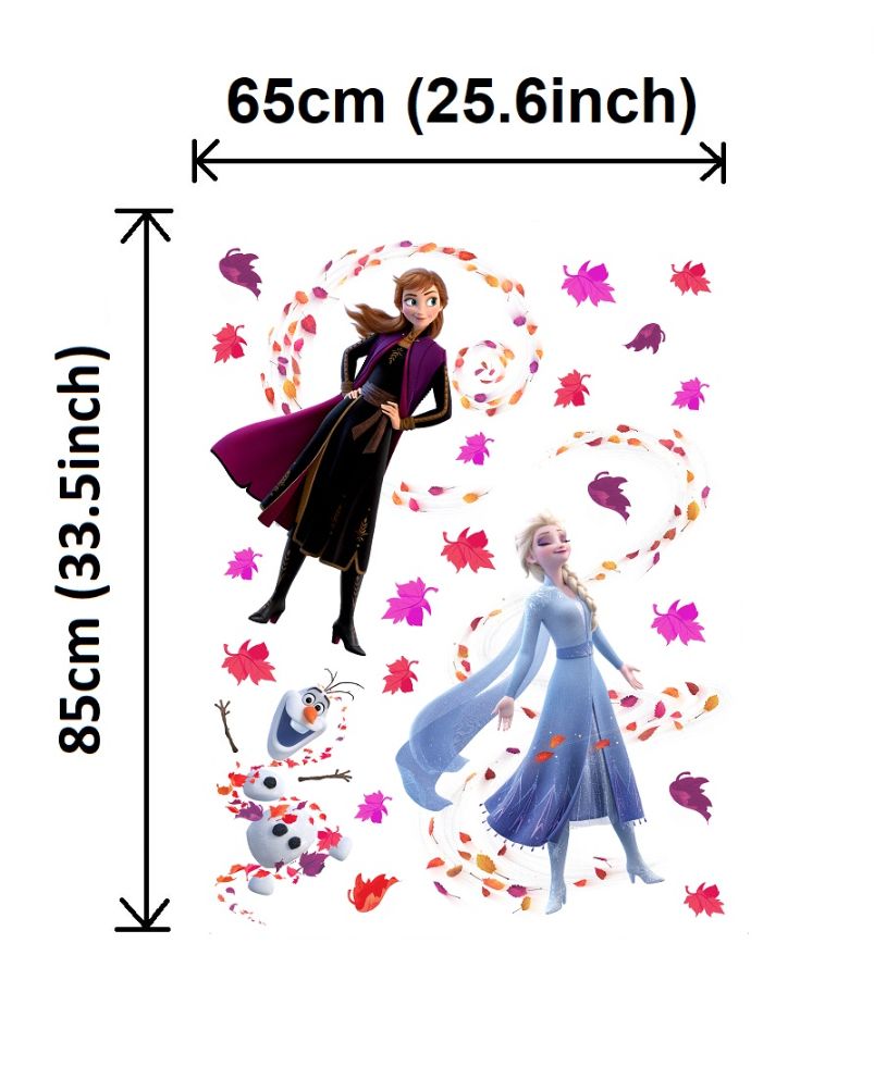 Disney Frozen Decals Set Wall Stickers 65x85 cm (25.6x33.5 inch) W x H