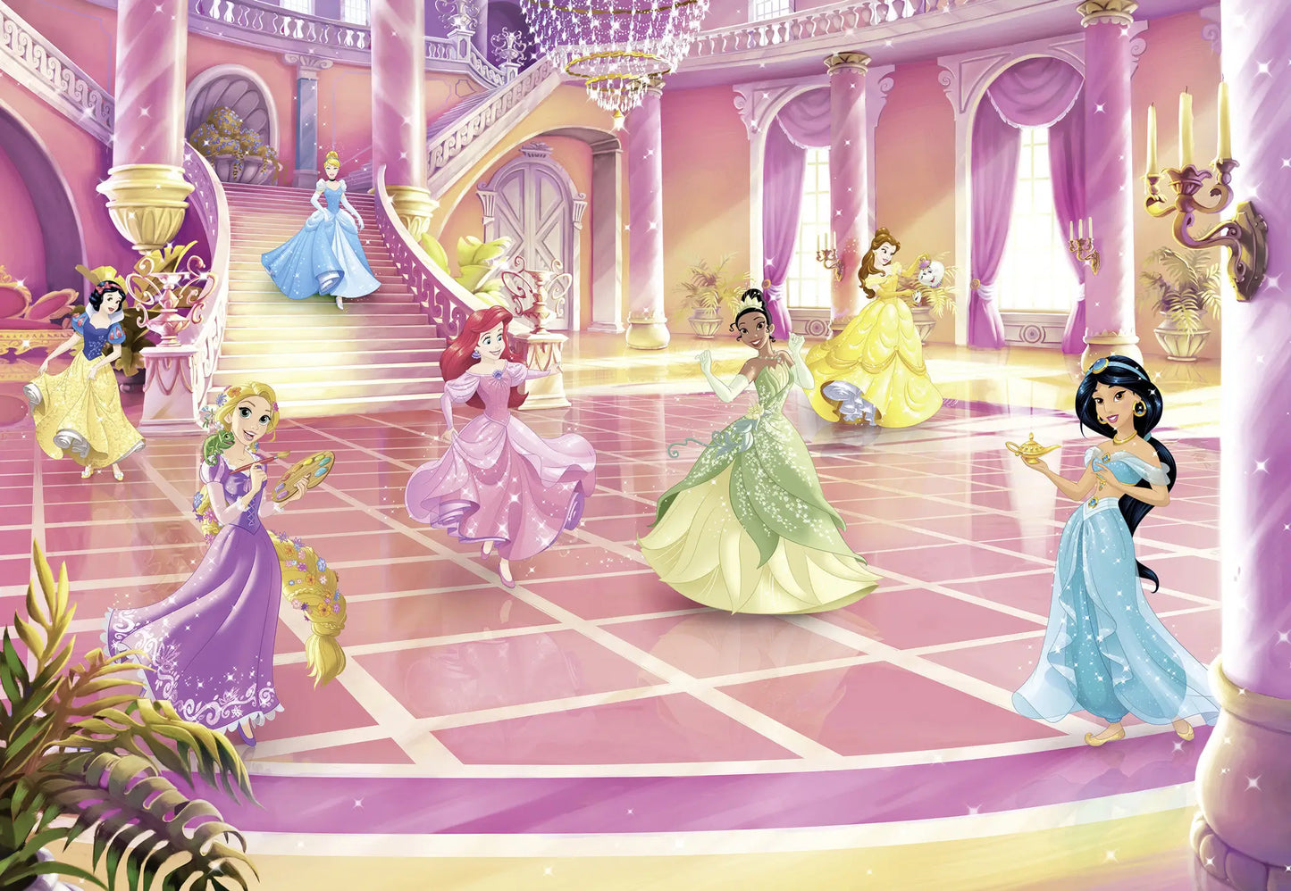 Disney Princess Ball in the Castle Photo Wallpaper (W x H) 368cm x 254cm (144" x 100")