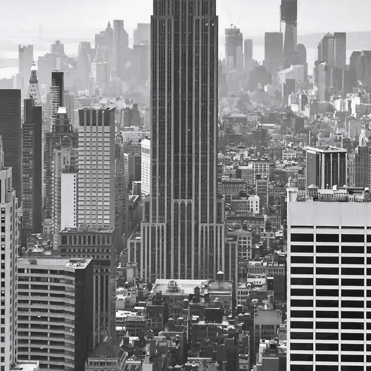 New York Black and White Skyline Bedroom Photo Wallpaper (W x H) 368cm x 254cm (144" x 100")