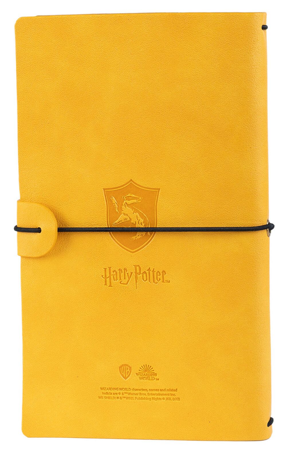 Harry Potter Hufflepuff PU Leather Travel Journal Cute Gifts Movie Notebook 11,7x19,6 cm