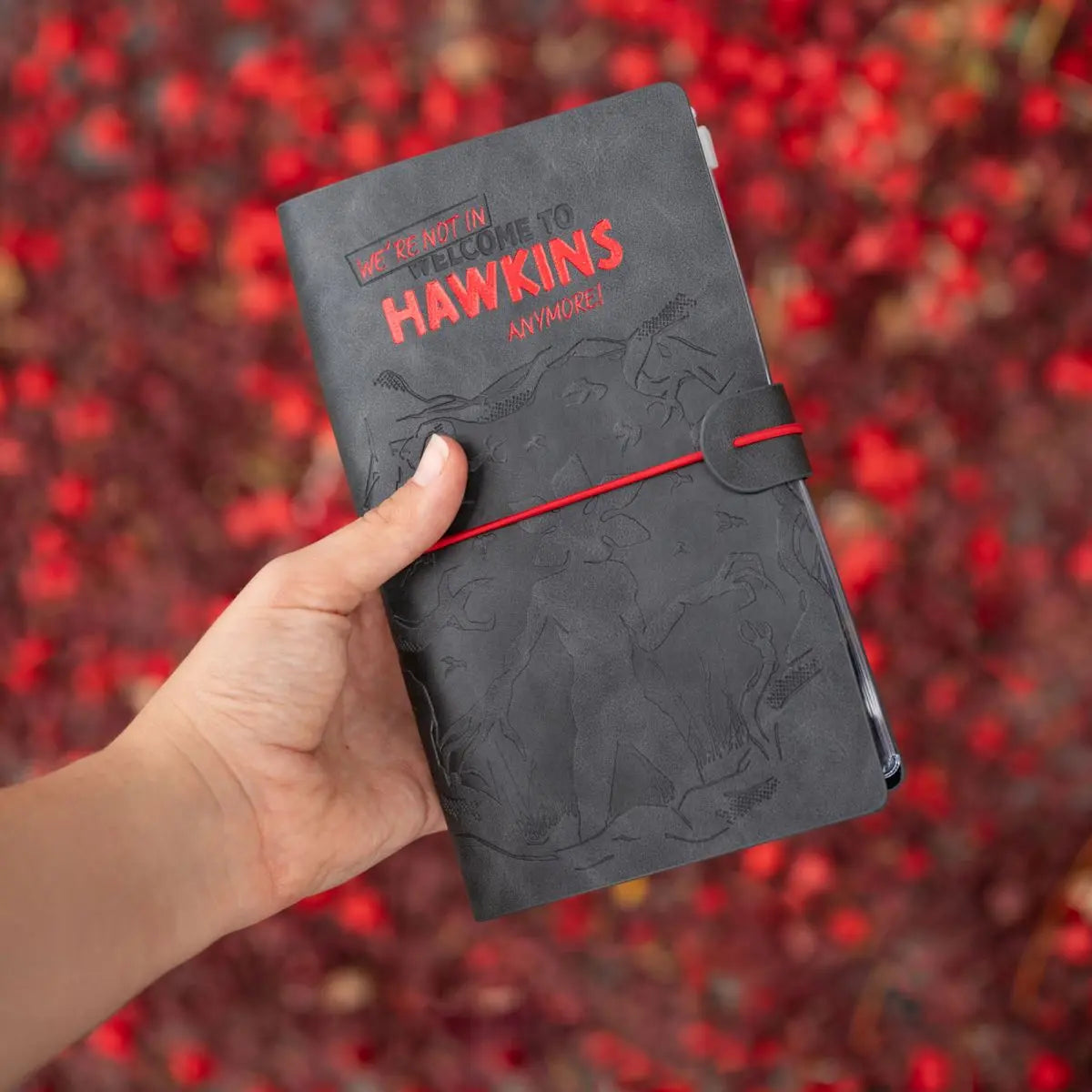 Stranger Things PU Leather Journal Travel Gifts For Men Notebook 105x185 mm