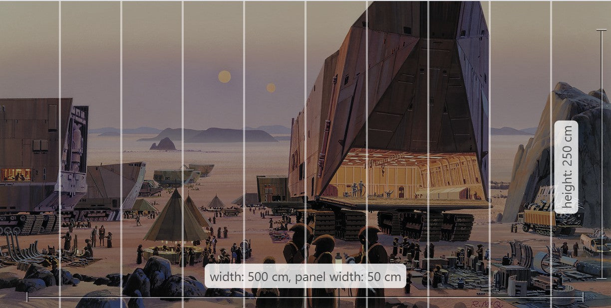 Star Wars Classic RMQ Java Market Non-Woven Wallpaper Mural