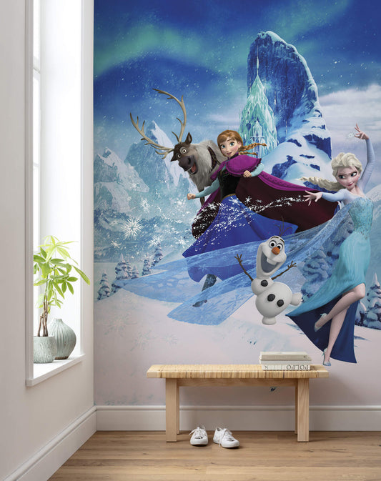 Disney Frozen II Characters Elsa & Anna XL Non-Woven Wallpaper Mural 200 cm x 280 cm (78" x 110")