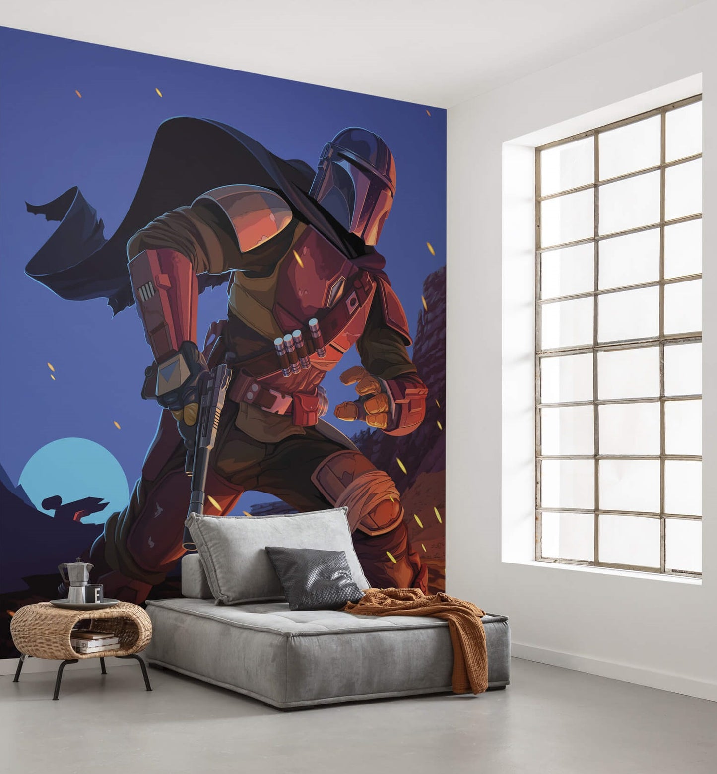 Star Wars Mandalorian Big Ambush Non-Woven Wallpaper Mural 250 cm x 280 cm (98" x 110")