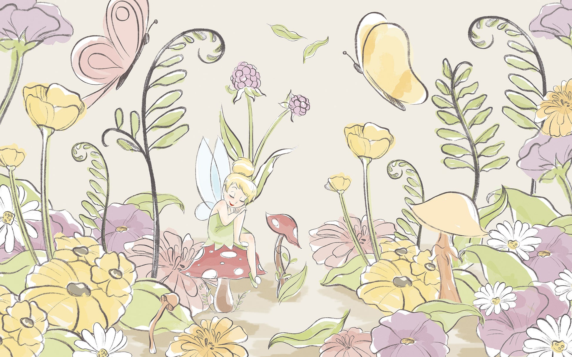 Disney Tinker Bell Infant Baby Girl Nursery