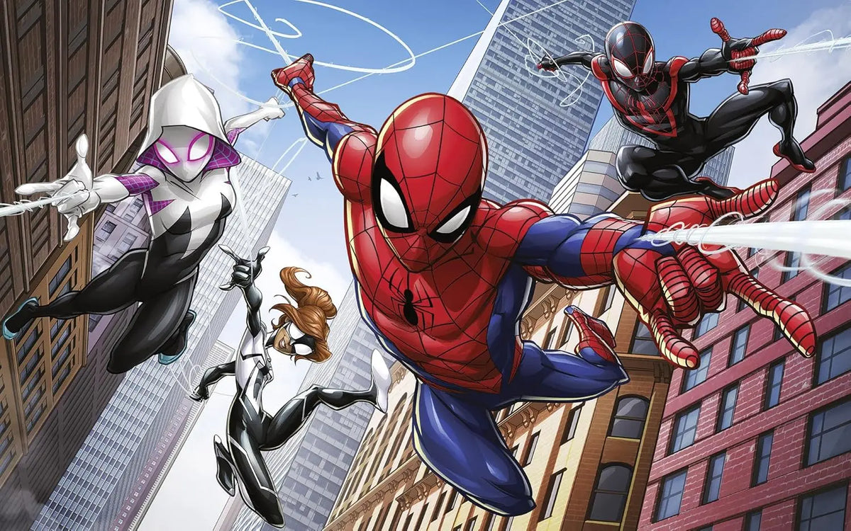 Marvel SpiderMan Kids Bedroom Non-Woven Wallpaper Mural 400 cm x 250 cm | 157" x 98"