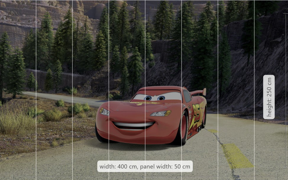 Disney Pixar Cars Every Road has a Story Non-woven photo wallpaper