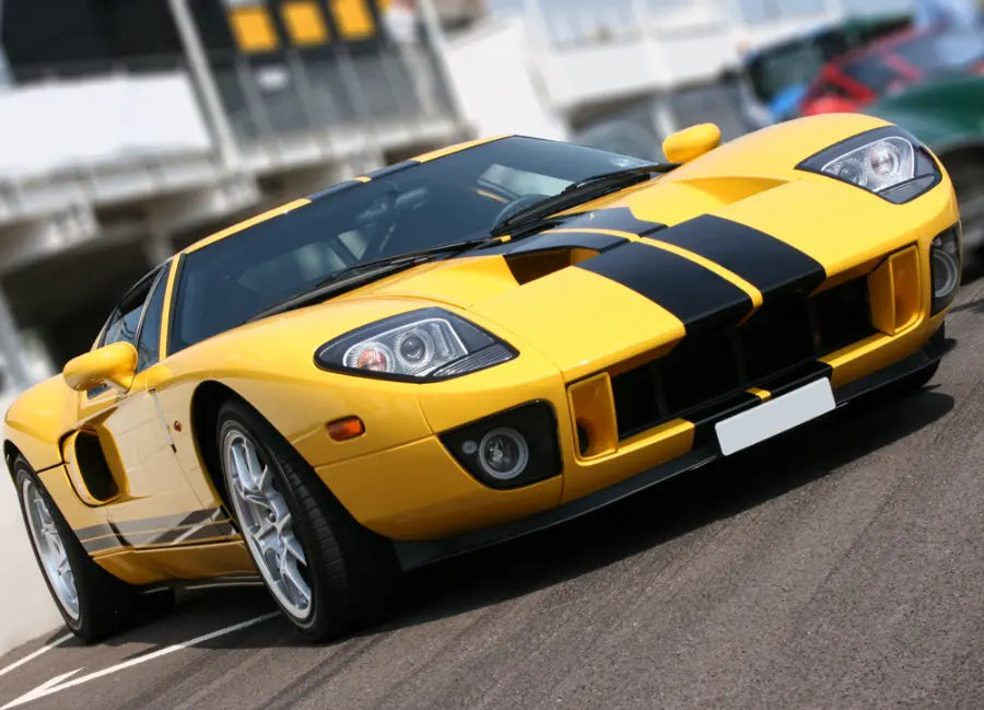 Yellow Sports Car Teen Bedroom Photo Wallpaper kids room