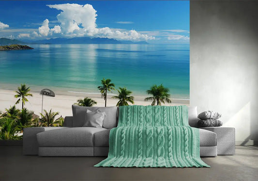 Beach scene tropics Photo Wallpaper