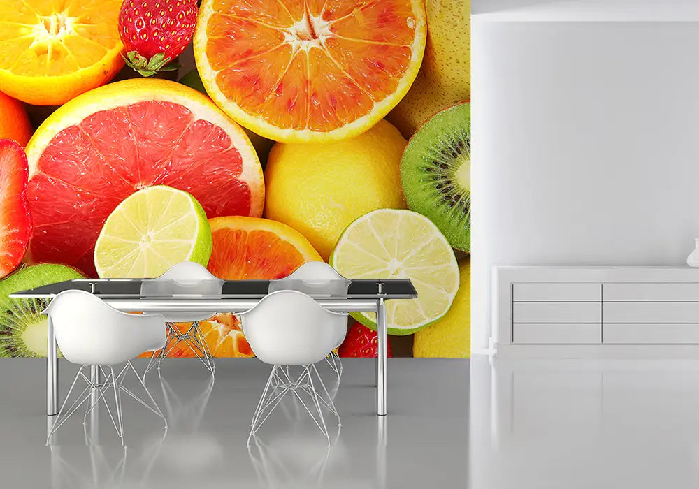 Fruits kitchen wall decor Photo Wallpaper