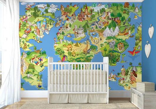 Map of the World Photo Wallpaper