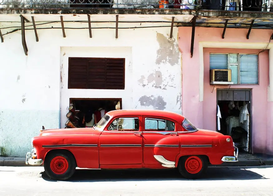 Havana Cuba Street View Photo Wallpaper (W x H) 254cm x 183cm (100" x 72")