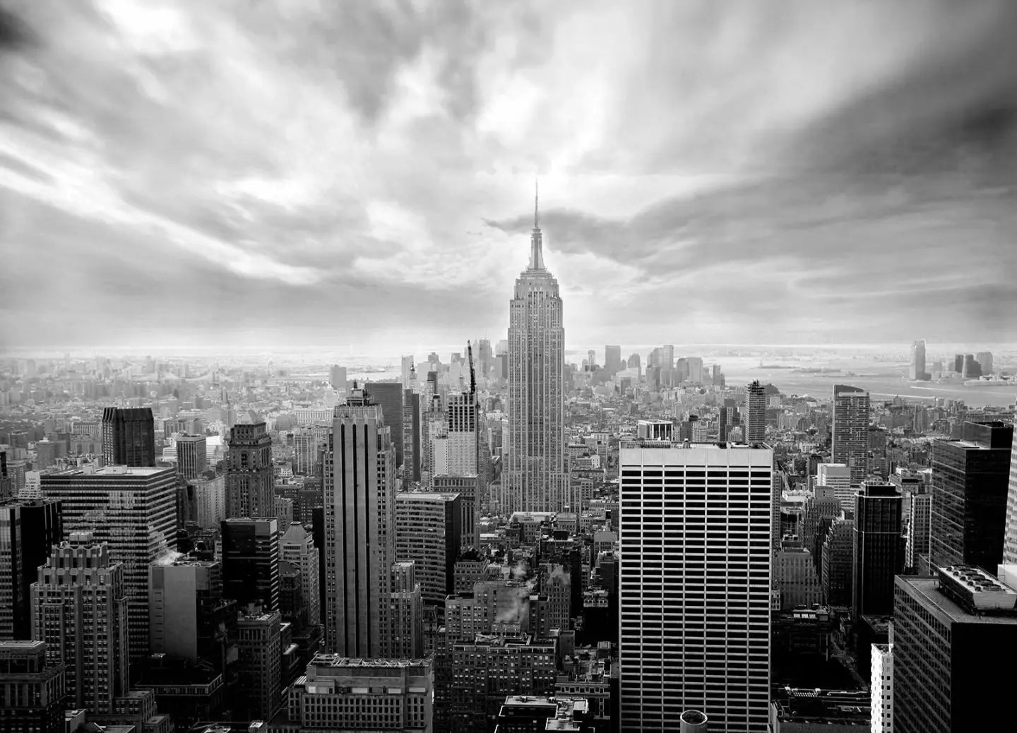 Skyline New York Black and White Photo Wallpaper