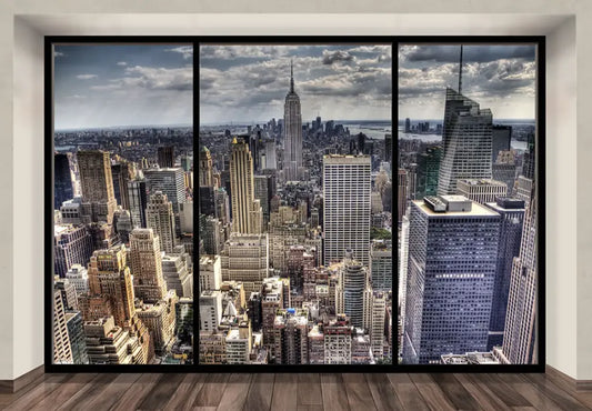 New York View From Penthouse Photo Wallpaper