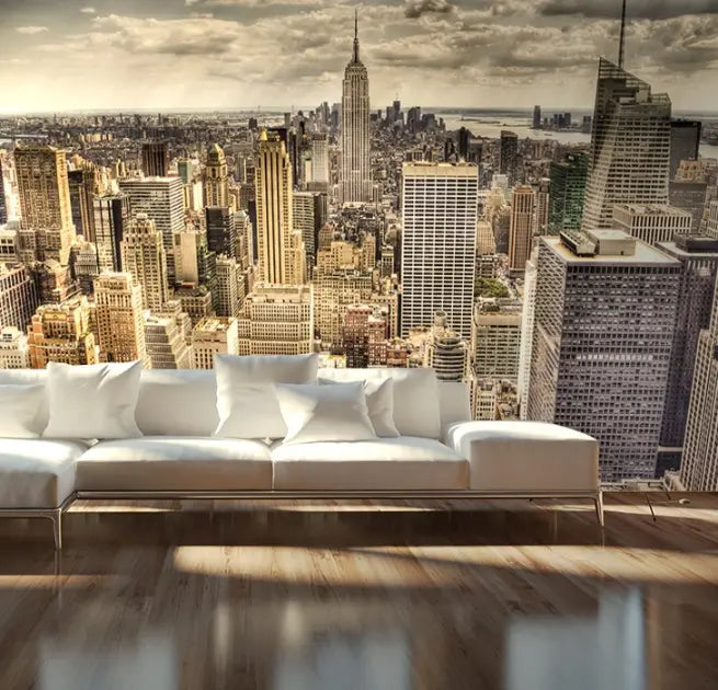 New York Sleepless Skyline Teen Photo Wallpaper