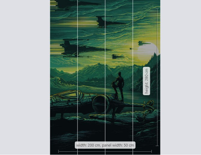 Star Wars X-Wing Assault Takodana Non-Woven Wallpaper