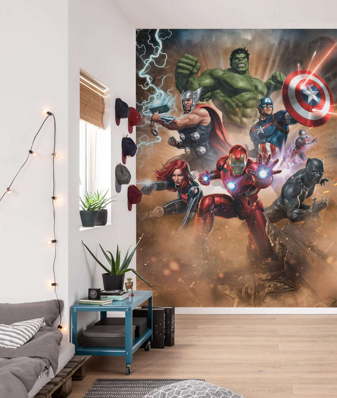 Marvel bedroom print wallpaper giant size