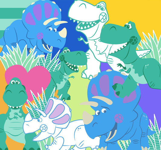Disney Toy Story Rex and Trixie Bedroom Children Non-woven photo wallpaper 300 cm x 280 cm | 118" x 110"