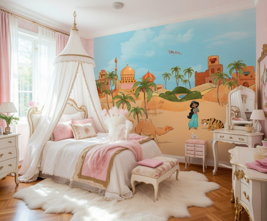 Disney Aladdin make a wish Jasmin Non-Woven Wallpaper Mural 300 cm x 250 cm | 118" x 98"