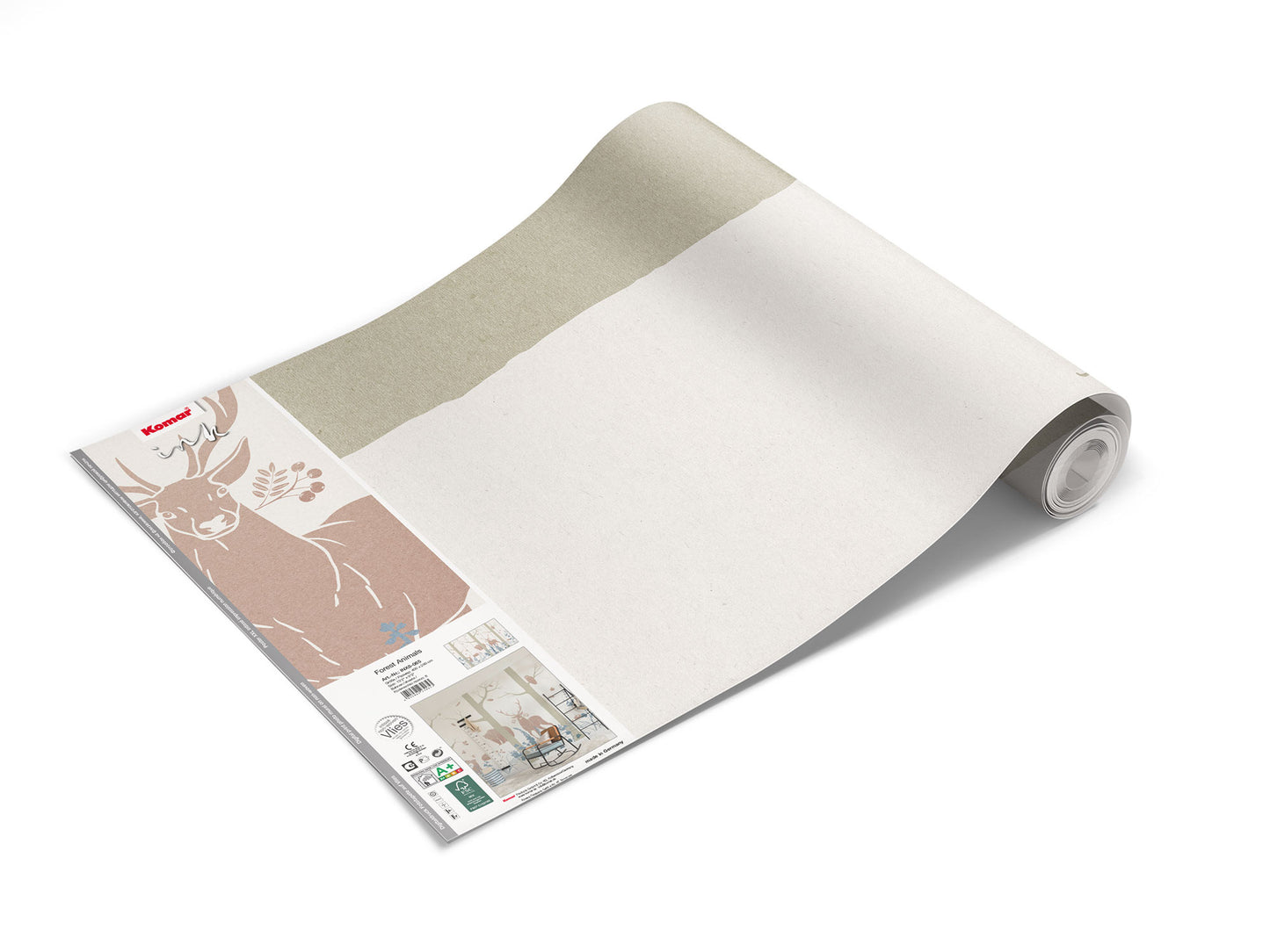 Forest Animals Children Bedroom Brown Animal Non-woven photo wallpaper 400 cm x 280 cm | 157" x 110"