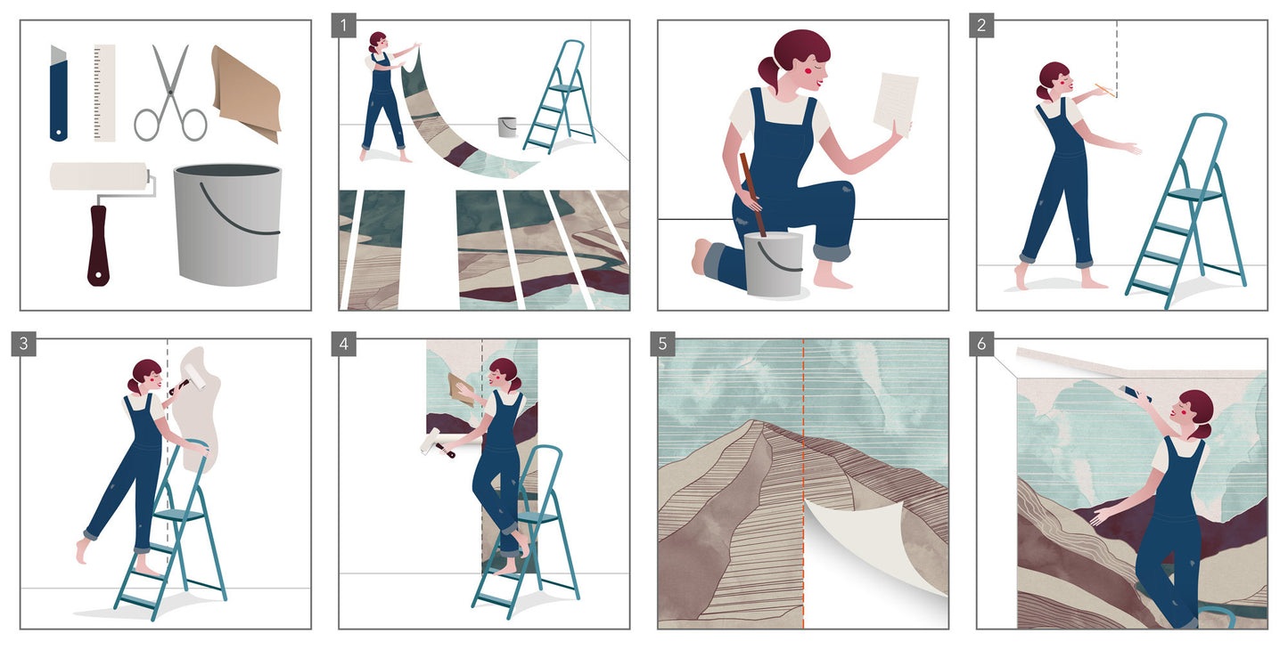 Non-woven photo wallpaper