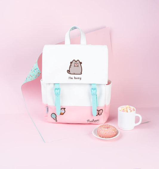 Pusheen Cat Backpack Rose Collection School Bag Rucksack Cool Gifts Backpack 35x38x11 cm