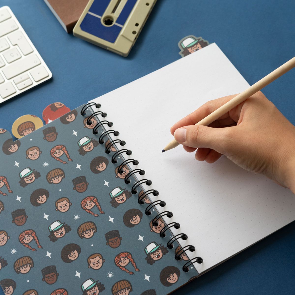 Stranger Things A5 Project Notepad With 4 Dividers Notebook 148x210 mm