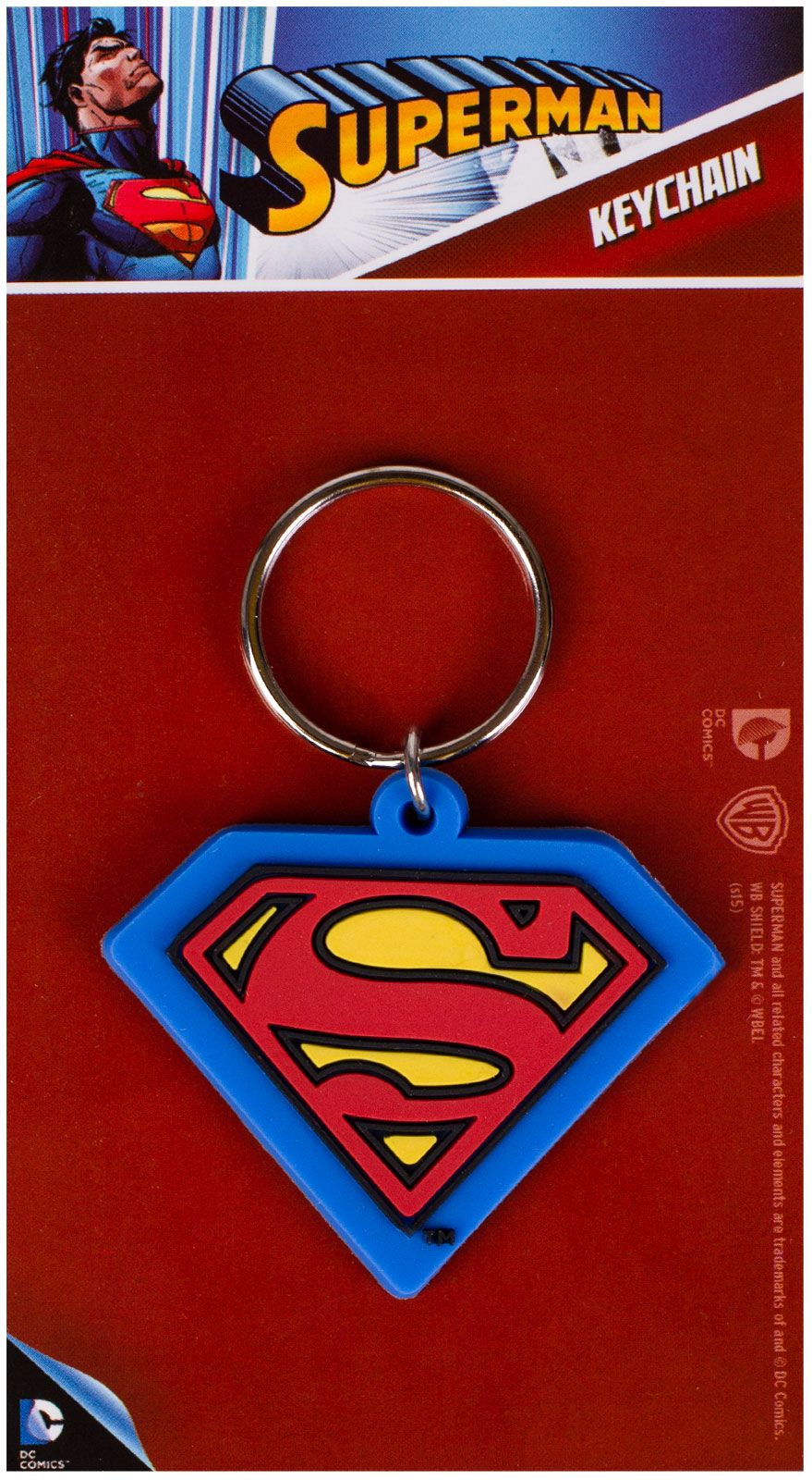 DC Comics Superman Keyring Gifts Under 10 Pounds Keychain 4,5x7 cm