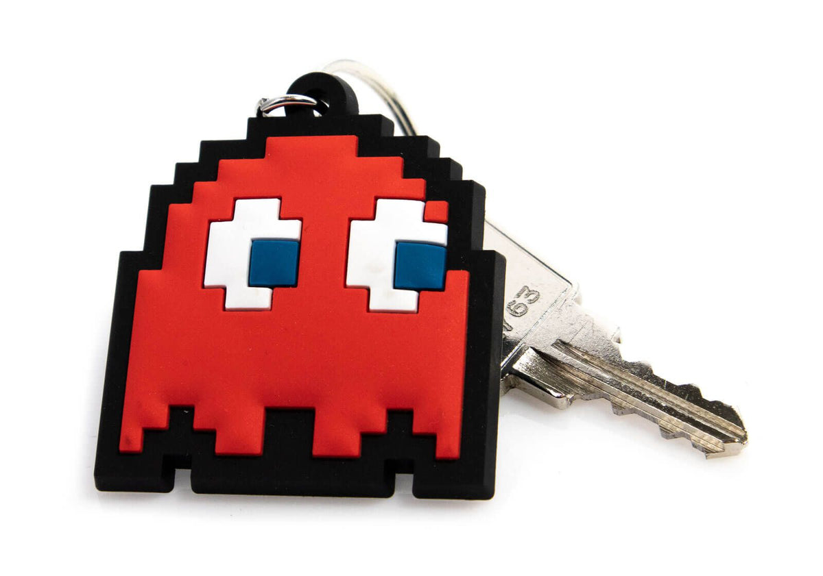 Pac Man Blinky Keyring Gifts Under 10 Pounds Keychain 4,5x7 cm