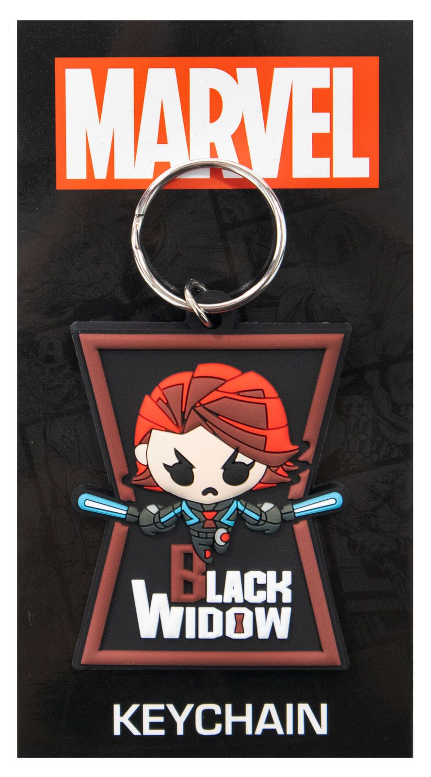 Marvel Black Widow Keyring Gifts Under 10 Pounds Keychain 4,5x7 cm