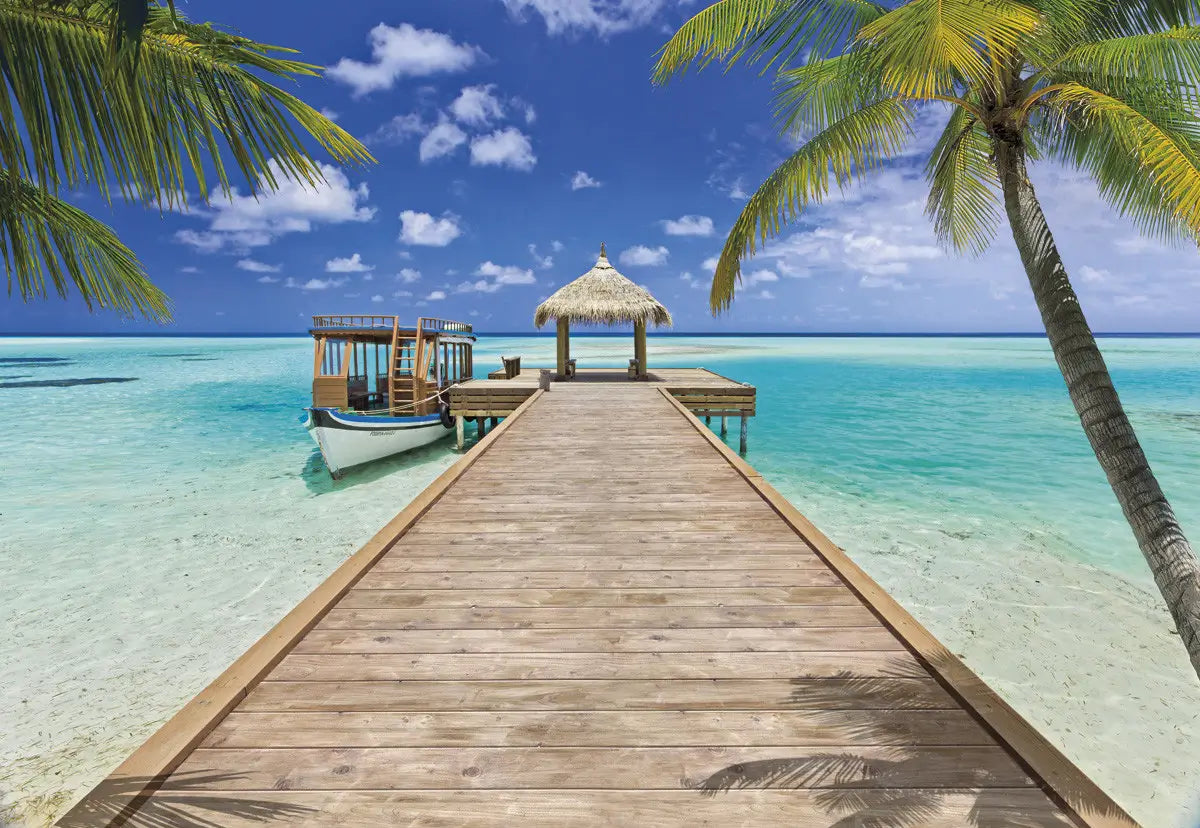 Seaside Scenery Pier Photo Wallpaper
