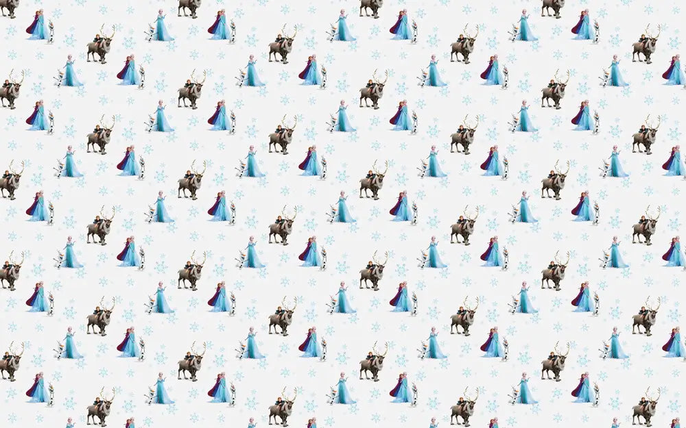 Disney Frozen Circles Kids Bedroom Wallpaper 10.05 x 0.53 m