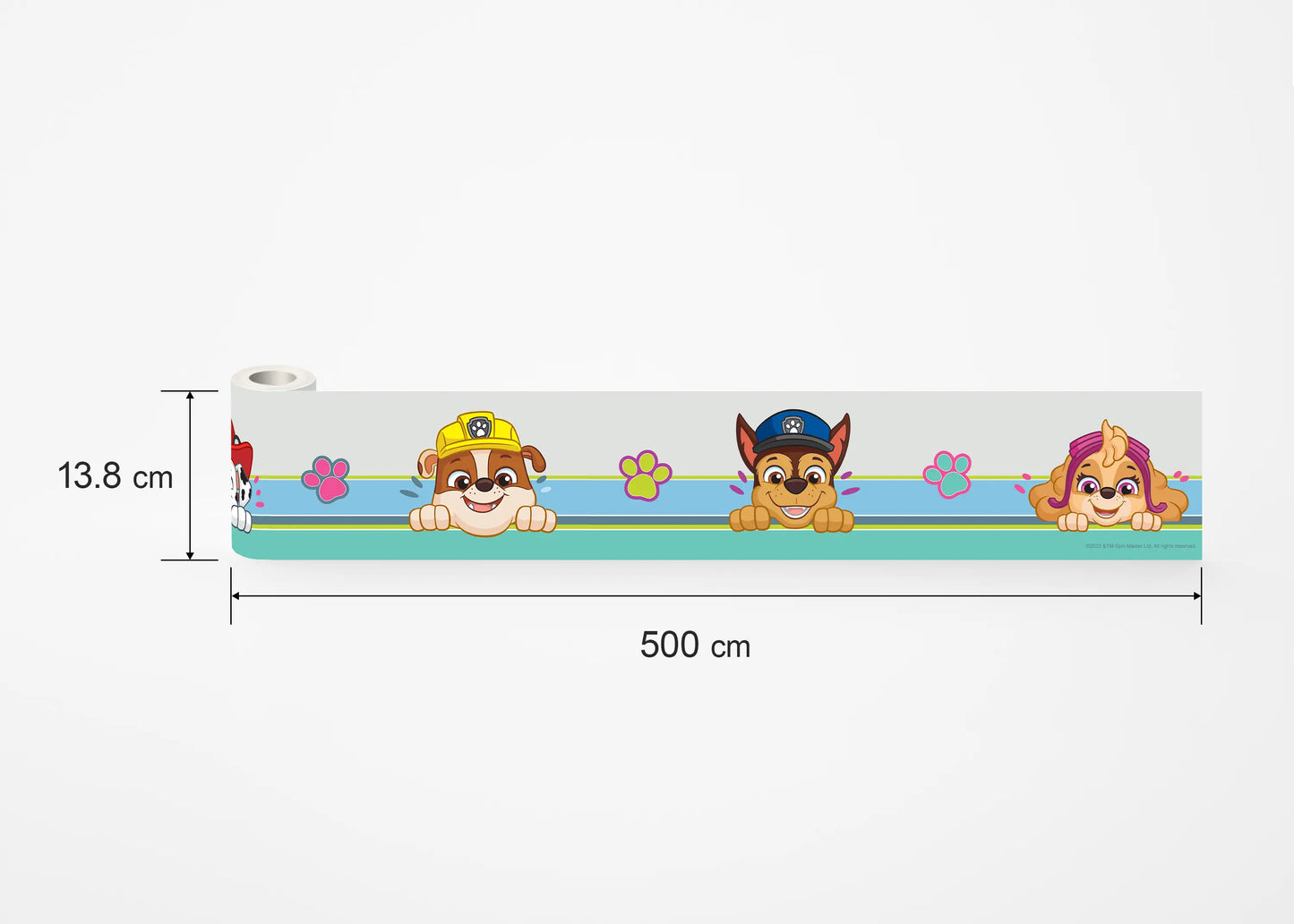 Paw Patrol Puppies Self-Adhesive Wallpaper Wall Border Roll (H x W) 0.138m x 5m