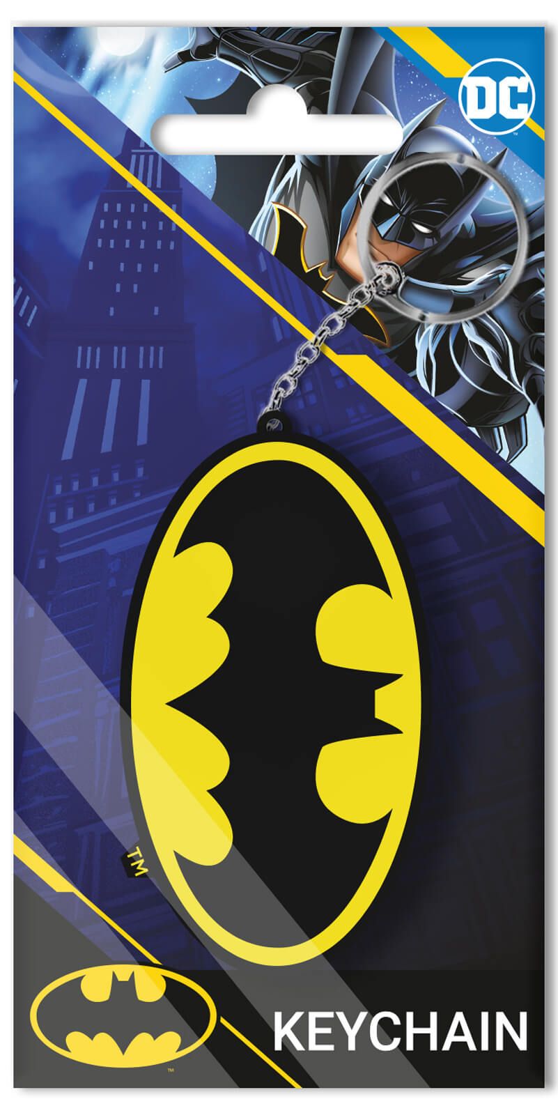 DC Batman Logo Keyring Gifts Under 10 Pounds Keychain 11x3,5 cm