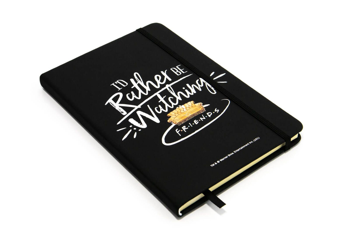 Friends Black Diary Film Gifts Hardcover A5 Lined Notebook 210x141 mm