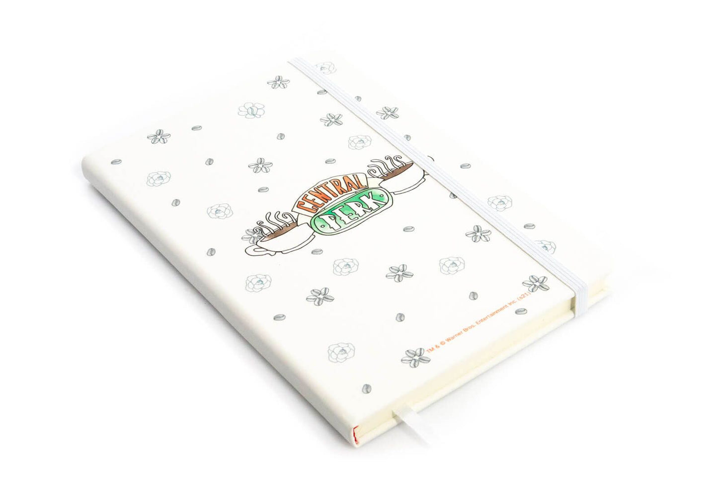 Central Perk Friends White Diary Film Gifts Hardcover A5 Lined Movie Notebook 210x141 mm
