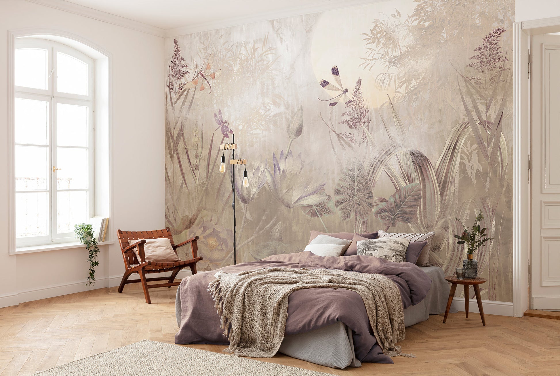 Dragonfly Pond Artistic Nature Scenery Non-woven photo wallpaper