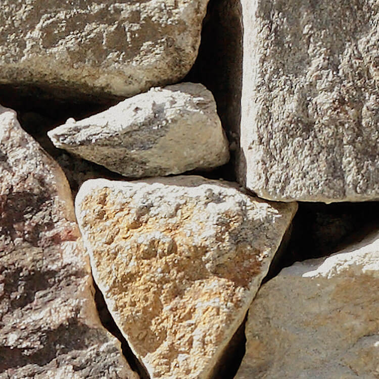 Grey and Orange Natural Stones Stone Non-Woven Wall Mural (W x H) 368cm x 248cm (144" x 98")